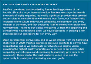 Pacifica 10th Anniversary Message