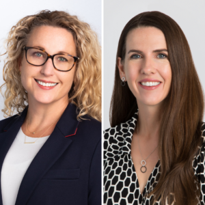 Portraits of Pacifica Law Group public finance attorneys Deanna Gregory and Alison Benge